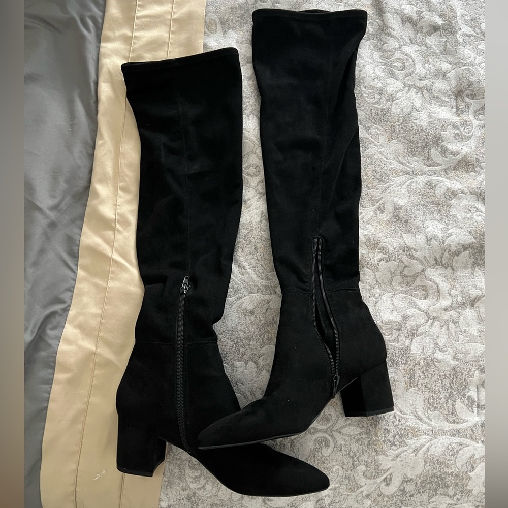 Steve Madden Black Over the Knee Boots